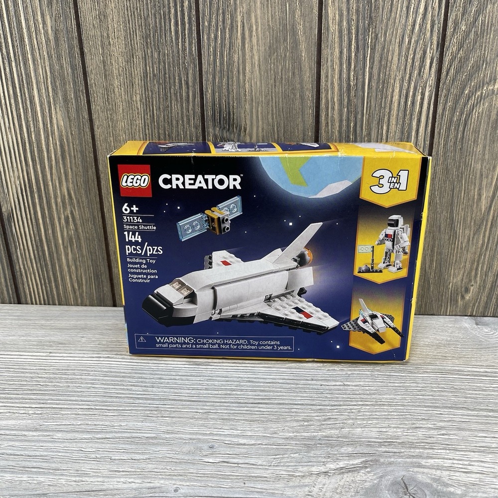 Lego Creator 3-in-1 Space Shuttle Set - White, Blue, Yellow